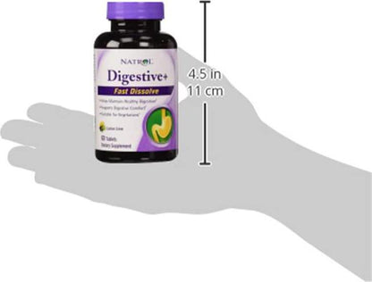 Natrol Digestive Plus Fast Dissolve Nutritional Supplements, 60 Count