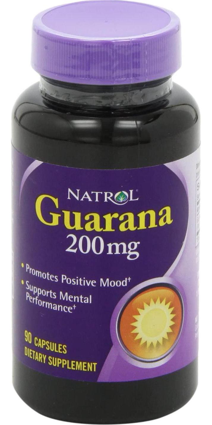 Natrol Guarana 200mg Capsules, 90 Count