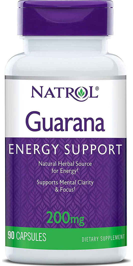 Natrol Guarana 200mg Capsules, 90 Count