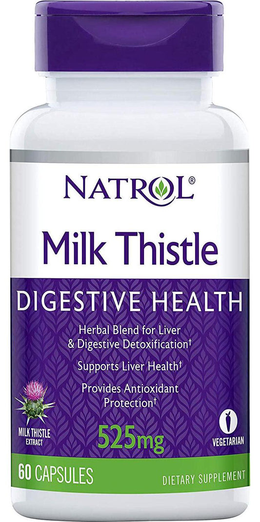 Natrol Milk Thistle Advantage V-Caps, 525Mg, 60 Count