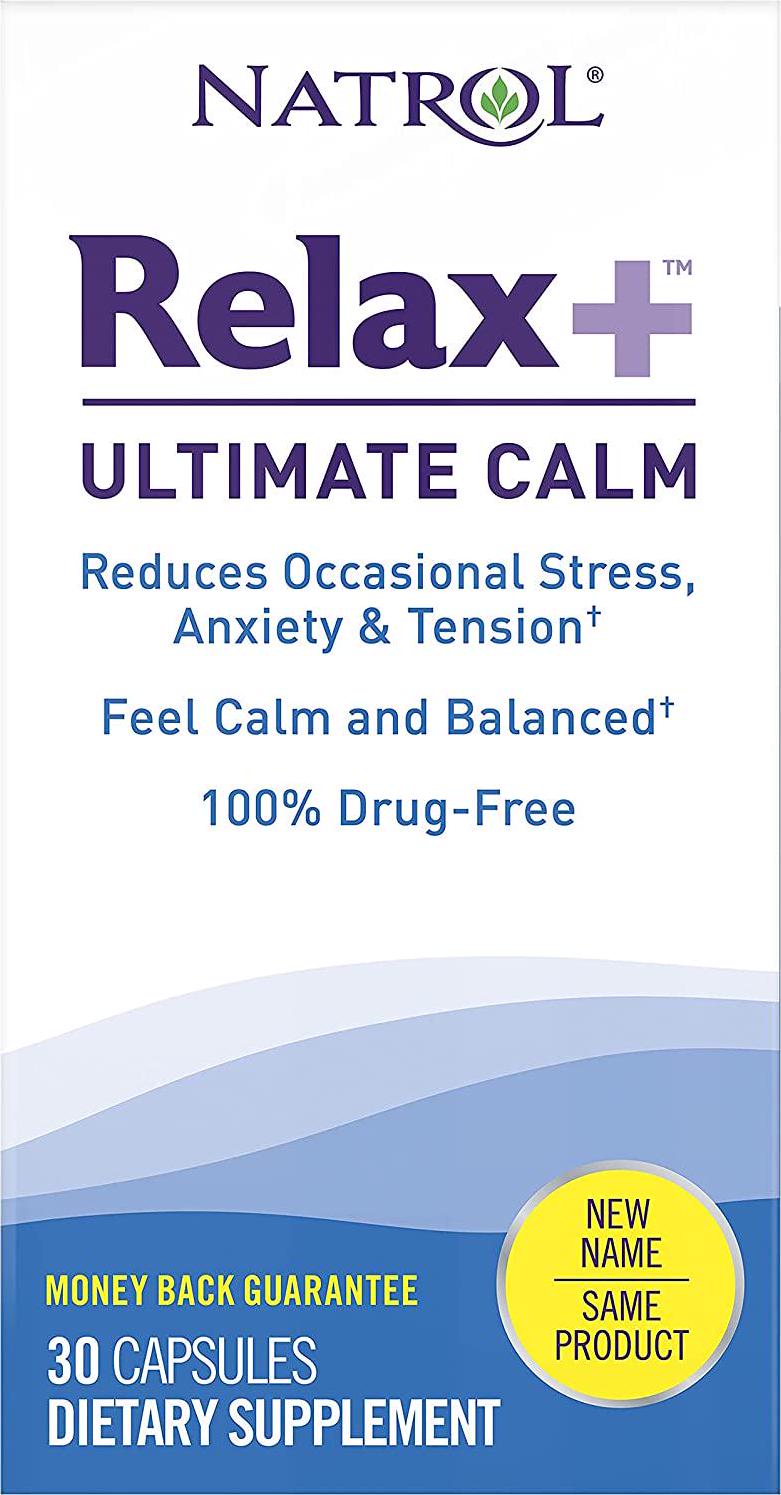 Natrol Relaxia Ultimate Calm, Stress Relief, Capsules, 30 Capsules