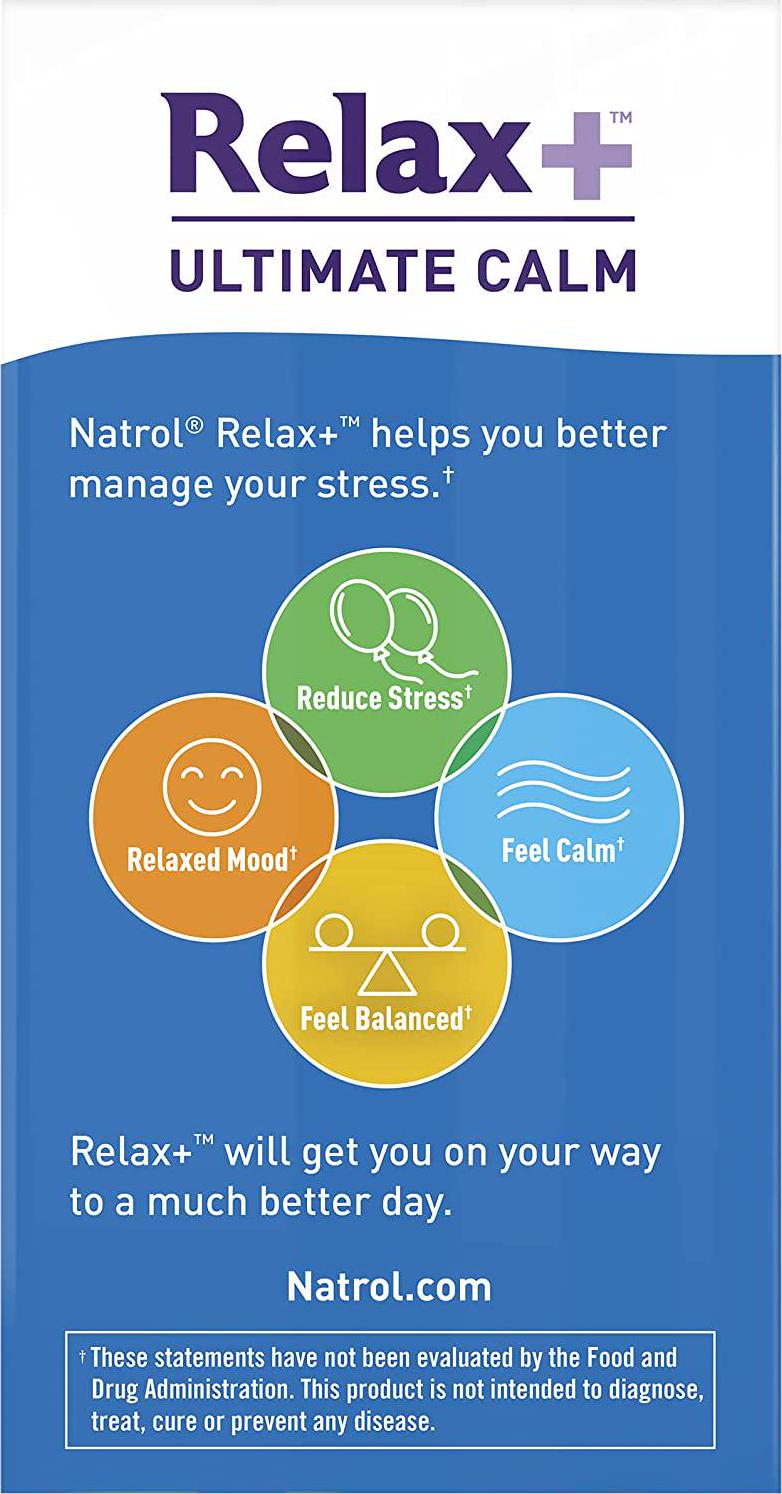 Natrol Relaxia Ultimate Calm, Stress Relief, Capsules, 30 Capsules