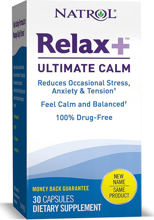 Natrol Relaxia Ultimate Calm, Stress Relief, Capsules, 30 Capsules