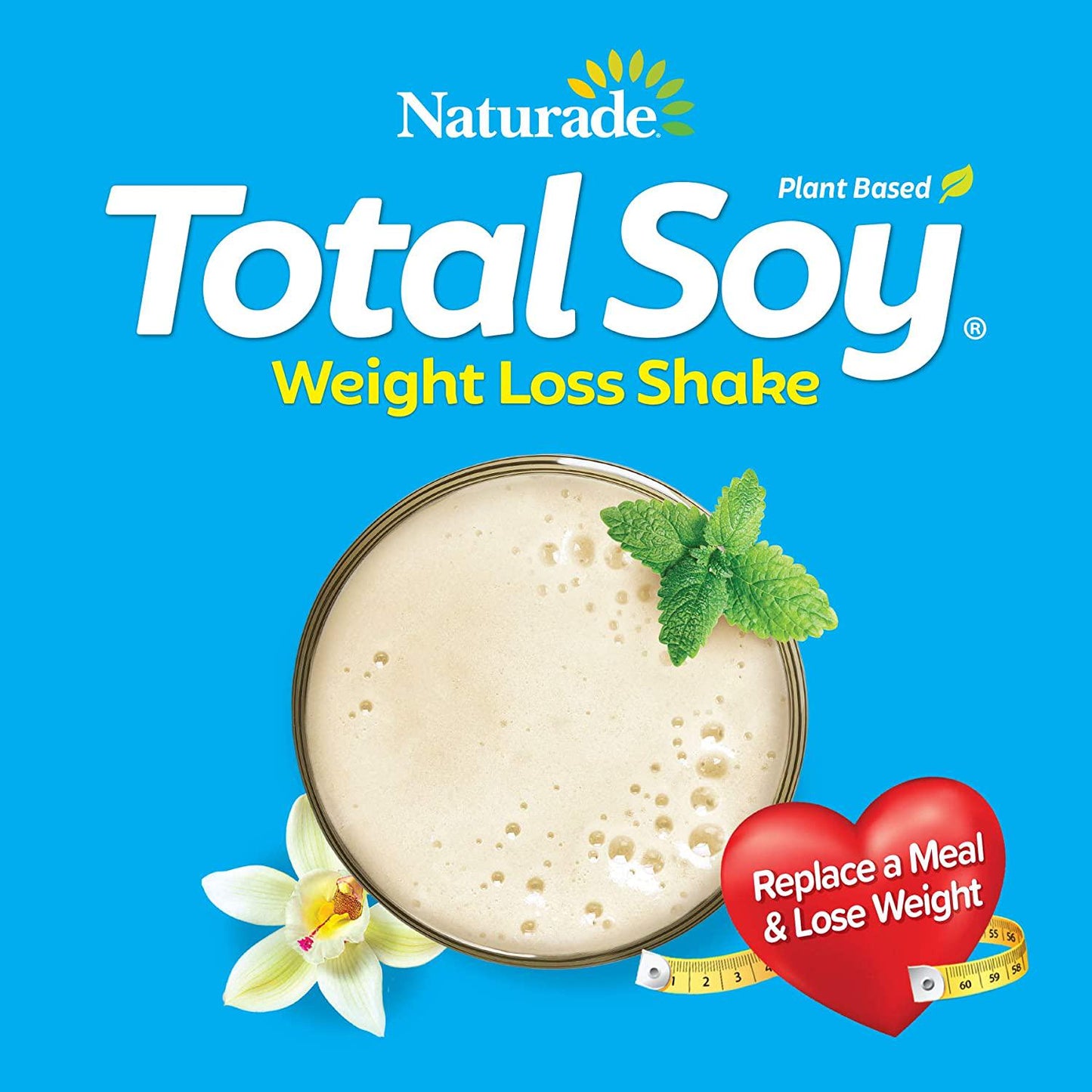 Naturade Total Soy Protein Powder and Meal Replacement Shakes For Weight Loss, Vanilla (30 Servings)