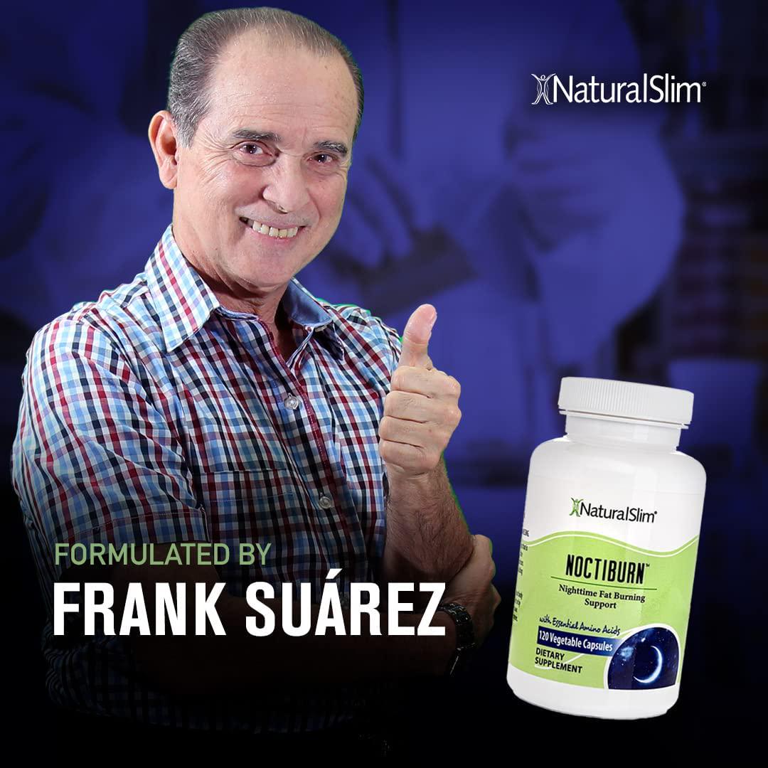 NaturalSlim NoctiBurn Nighttime Weight Management Support | Human Growth Hormone with Essential Amino Acids (L-Arginine and L-Lysine) | HGH Supplements for Men and Women - 120 Vegetable Capsules