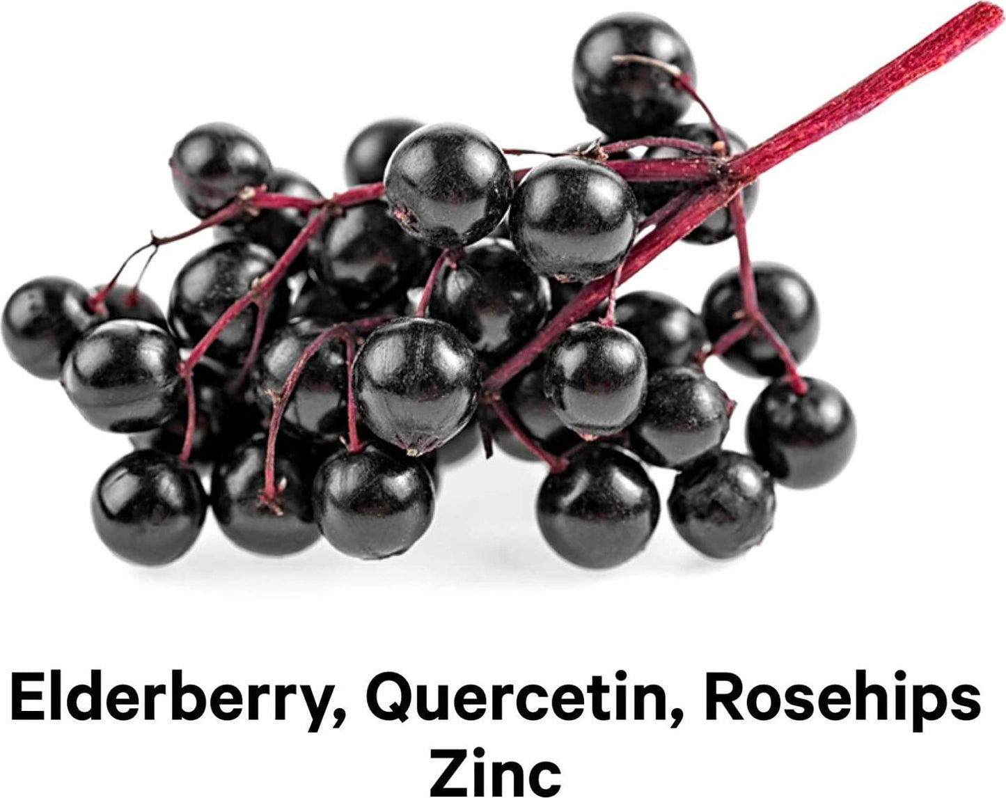 Natural Daily Vitamin C 1285mg Supplement, Citrus Bioflavonoids Fruits, Elderberry, Quercetin, Rosehips Extract, Zinc, Grapefuit, Lemon, Orange Powder – Vegan, Non-GMO – 2 Months Supply - 120 Capsules