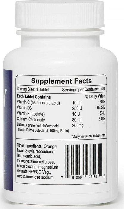 Natural Luteolin Complex with Rutin - Powerful Daily Supplement - Supports Brain, Muscle and Nervous System Health - Daily System Balance 200mg 120 Tablets