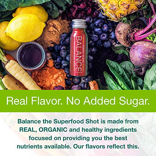 Natural Max Energy Shot with Superfoods, 300mg Organic Caffeine, Brain Support, Mushroom Blend with Maca - 1/2 Day Organic Fruits and Veggies, Vegan, Gluten-Free (6 Pack)