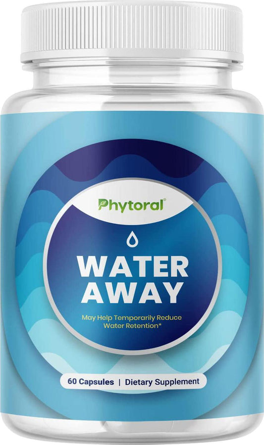 Natural Water Pills Diuretics for Water Retention, Full Body Cleanse and Kidney and Stomach Support - Water Away Pills with Dandelion Leaf Extract, Green Tea and Vitamin B6 Perfect for Both Men and Women