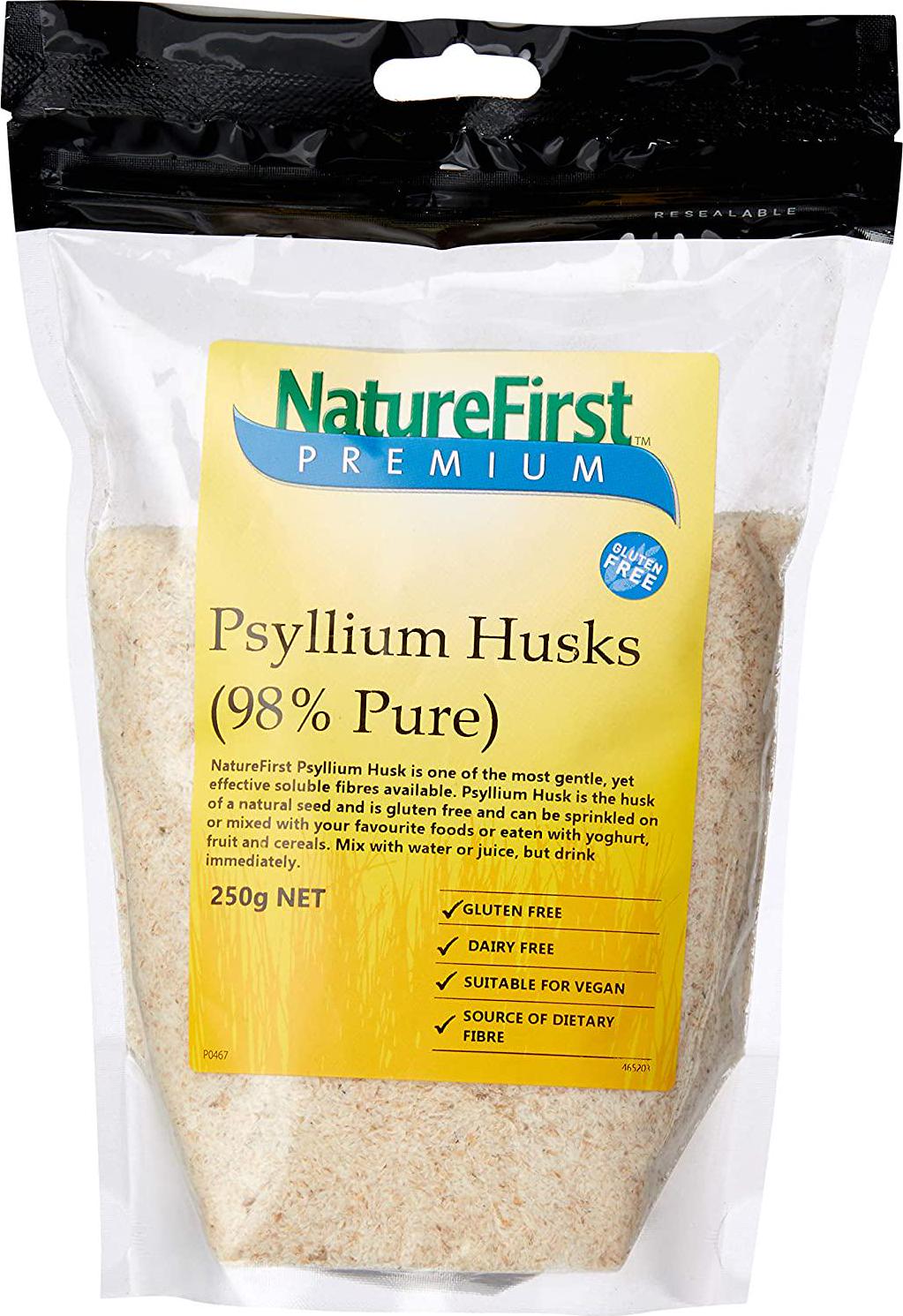 NatureFirst Pure Psyllium Husks 250 g, 250 g