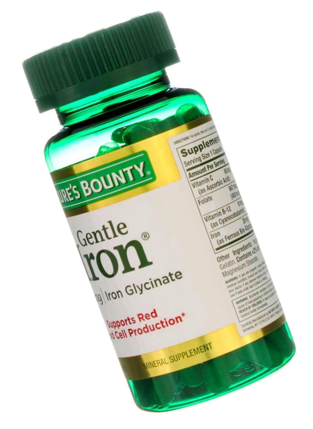 Nature's Bounty Gentle Iron - 28 mg - 90 Capsules