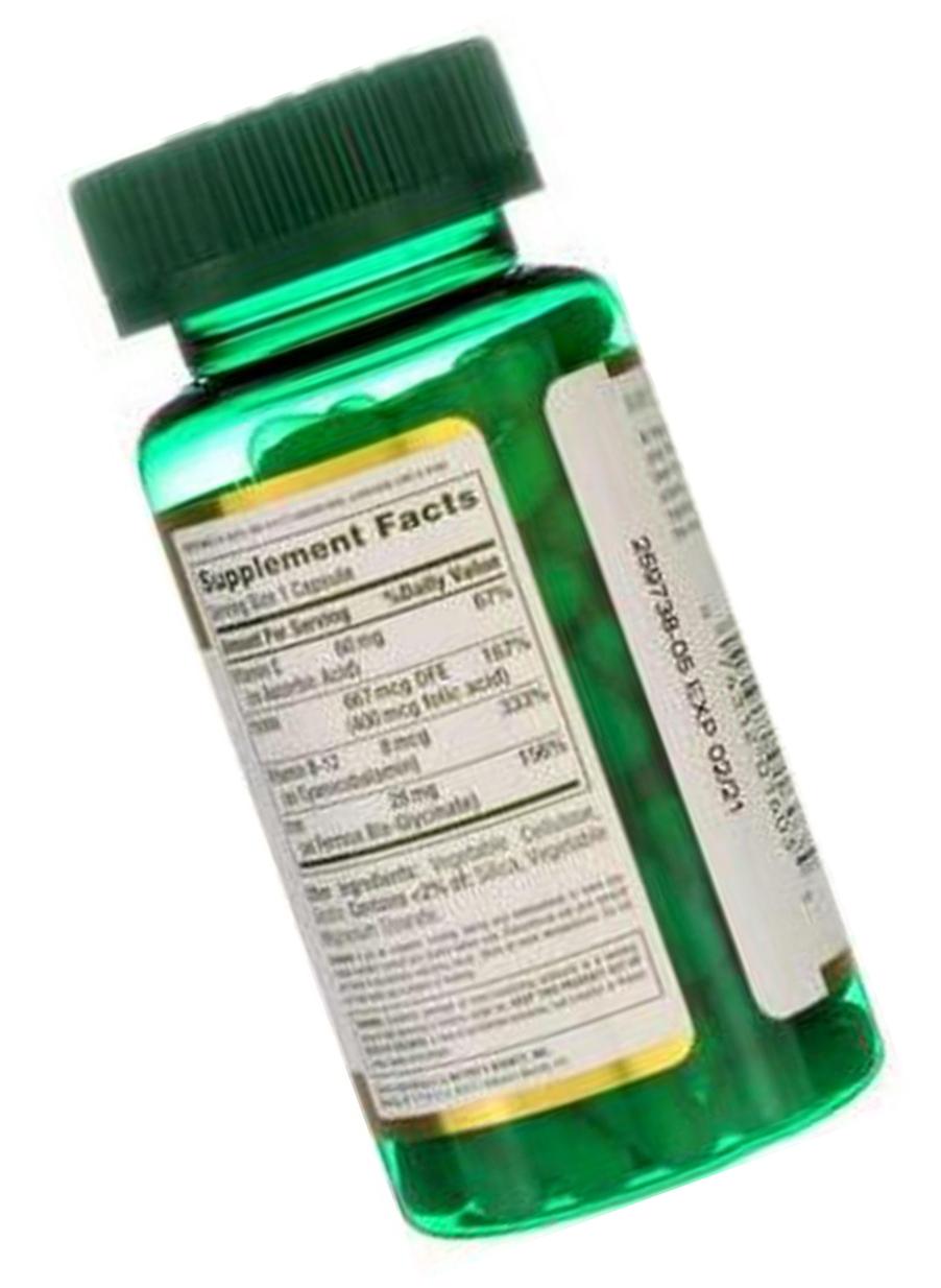 Nature's Bounty Gentle Iron - 28 mg - 90 Capsules