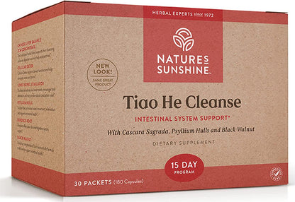 Nature&#039;s Sunshine Tiao He Herbal Cleanse Cleanse and Detox the Colon and Liver with Traditional Chinese Herbs 180 Capsules