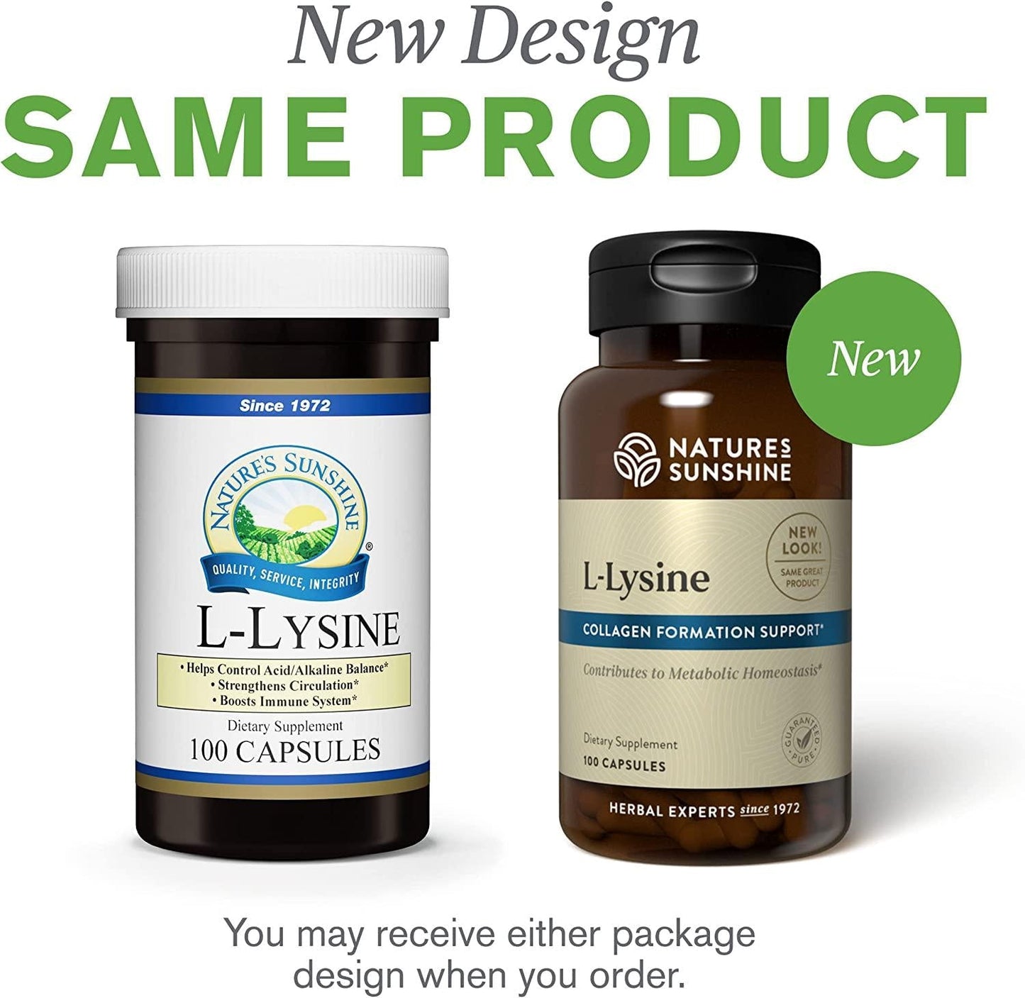 Nature&#039;s Sunshine L-Lysine 100 Capsules