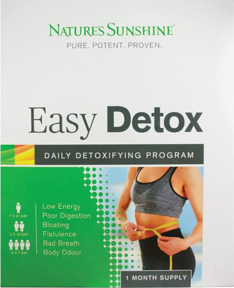 Nature&#039;s Sunshine Easy Detox 1 Month Supply Slimming Pack,