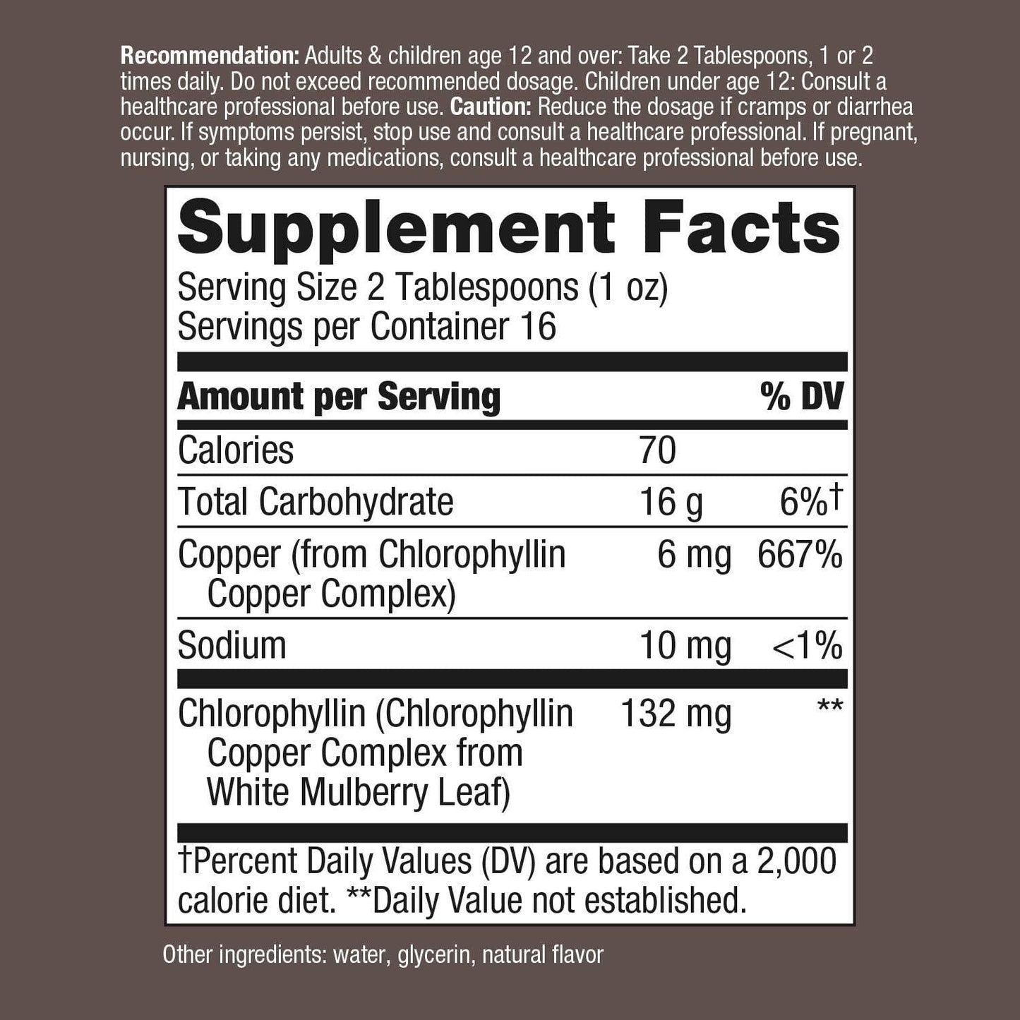 Nature's Way Chlorofresh Liquid Chlorophyll Internal Deodorant 16 fl oz, Mint Flavor (Packaging May Vary)