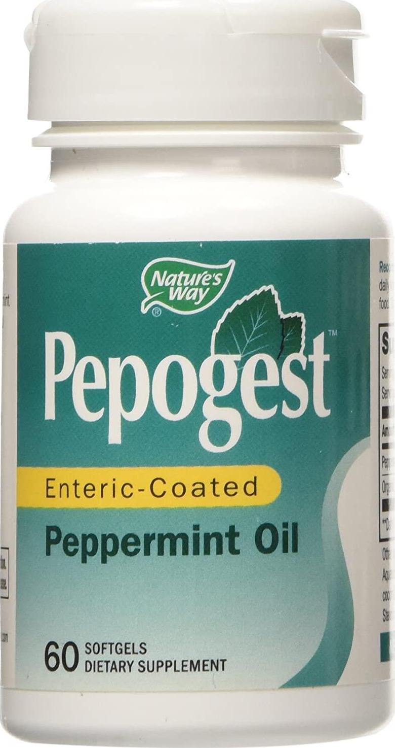 Nature's Way - Pepogest Ec Peppermint Oil, 60 softgels