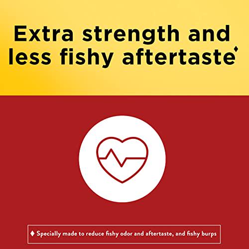 Nature Made Burp-Less Omega-3 from Fish Oil 1400 mg Minis, Dietary Supplement for Heart Health, Eyes and Brain Support, 60 Softgels, 30 Day Supply