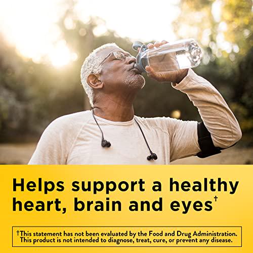 Nature Made Burp-Less Omega-3 from Fish Oil 1400 mg Minis, Dietary Supplement for Heart Health, Eyes and Brain Support, 60 Softgels, 30 Day Supply