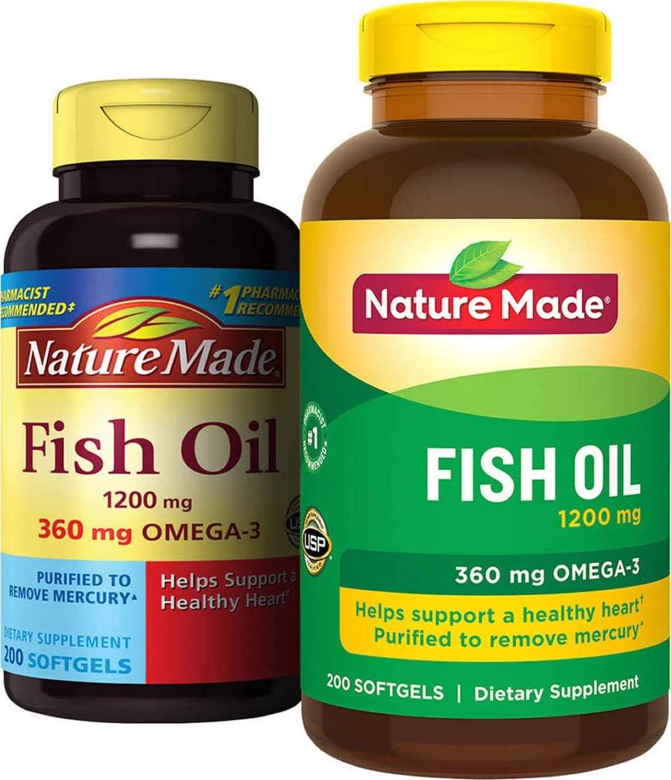 Nature Made Fish OIL 1200 Mg, 360 Mg Omega-3: 400 Liquid Softgels by Nature Made