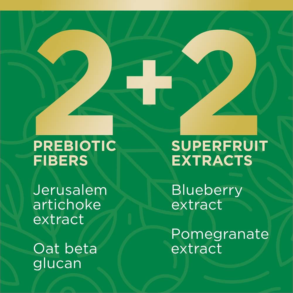 Nature's Bounty Advanced Prebiotics Plus Powder with Prebiotic Fibers and Superfruit Polyphenols. with Jerusalem Artichoke Extract, Oat Beta Glucan, and Superfruit Extracts. 11.6 Ounces. 30 Servings
