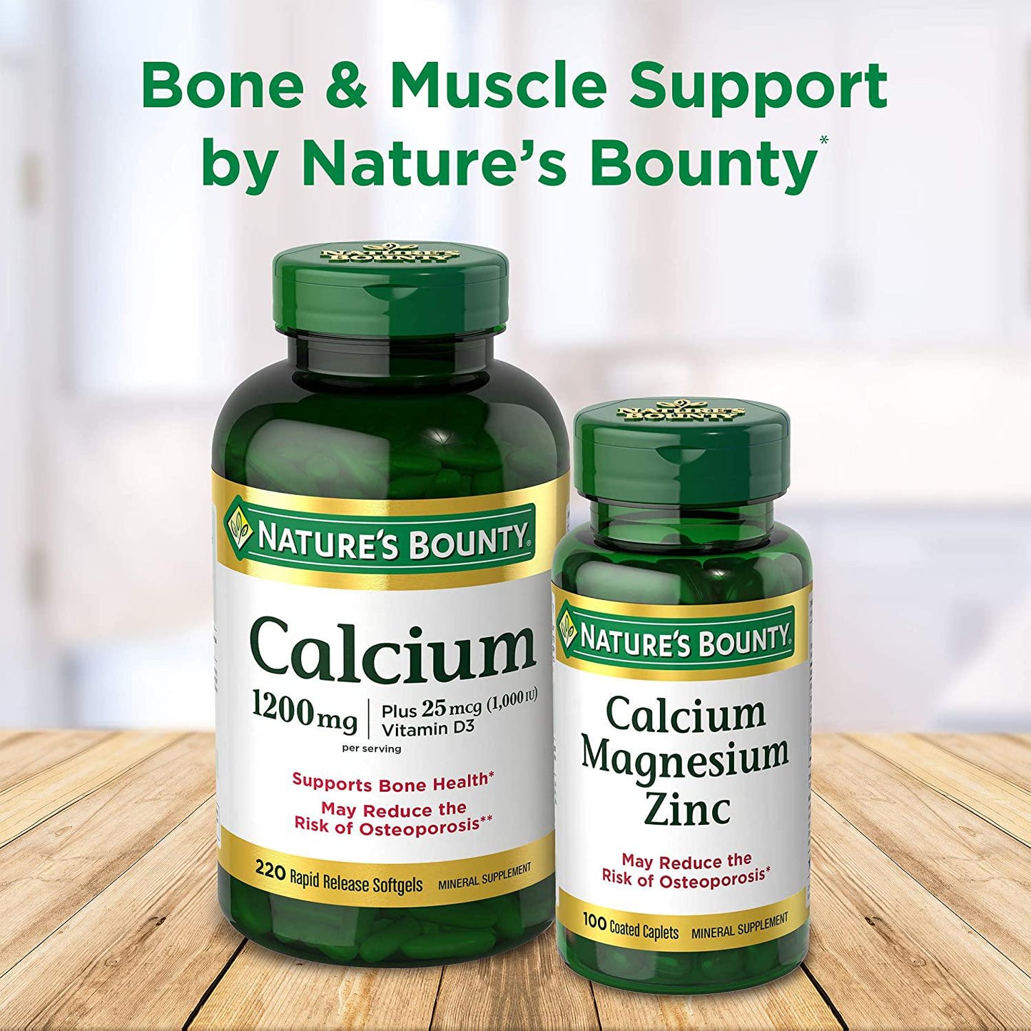 Nature's Bounty Calcium Absorbable 1200 mg w/Vit D Liquid Filled, 120 Softgels