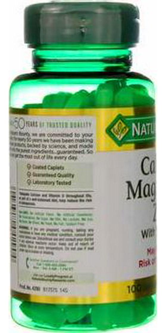 Nature's Bounty Calcium Magnesium Zinc 100 Caplets
