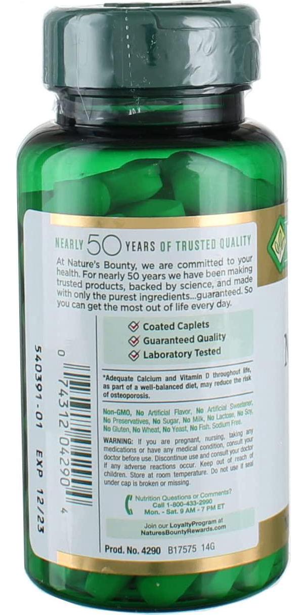 Nature's Bounty Calcium Magnesium Zinc 100 Caplets