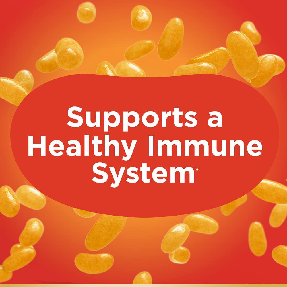 Nature's Bounty Immune Jelly Bean, Vitamin C for Immune Support, Orange Flavor, 120 Ct