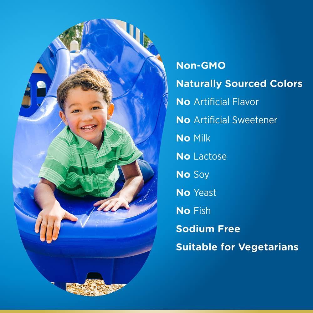 Nature's Bounty Kids Multi Jelly Beans, Supports Healthy Growth and Development, Raspberry Orange Twist Flavor, 120 Ct