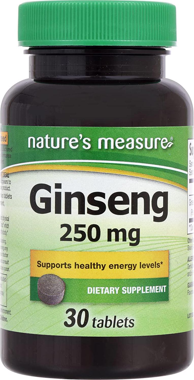 Nature's Measure Ginseng, 30 Tablets