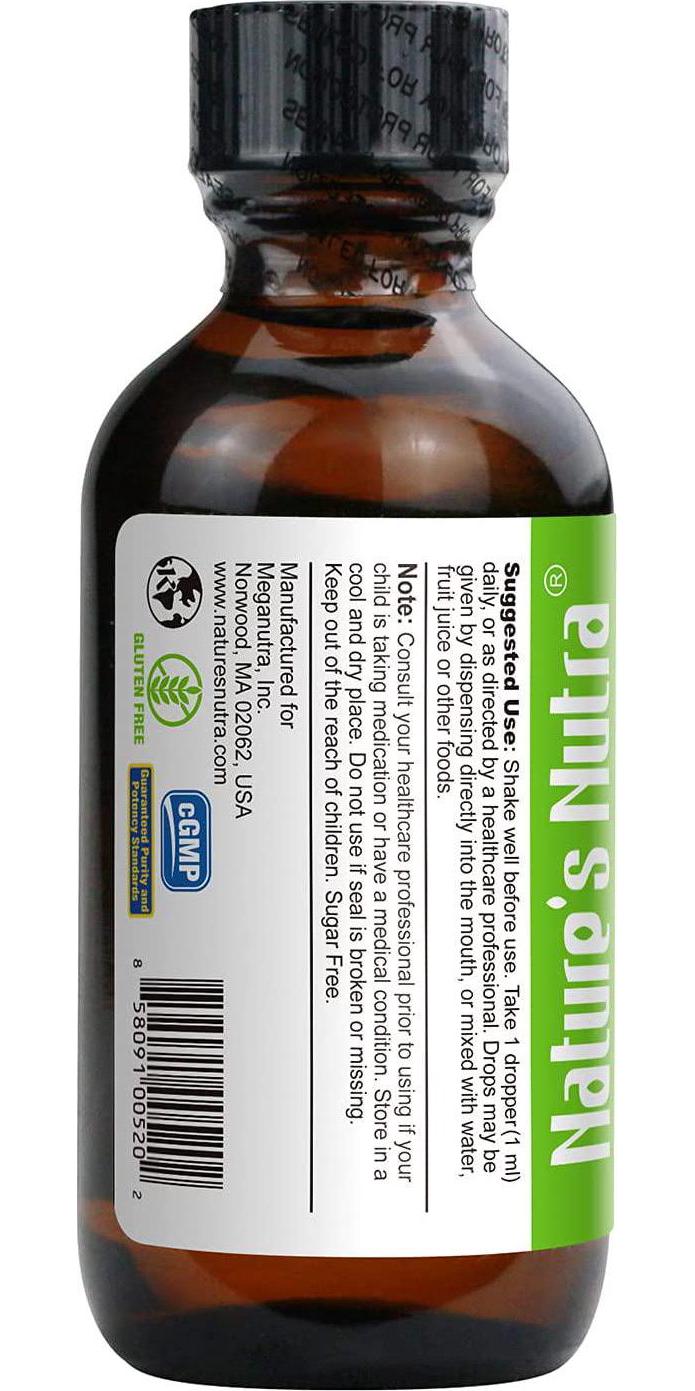 Nature's Nutra Easy Iron, 2 Fl. Oz (60ml), Premium Baby and Infant Liquid Drops, Toddlers Kids Children Multivitamin Supplement, Ferrochel, Anemia, Hemoglobin
