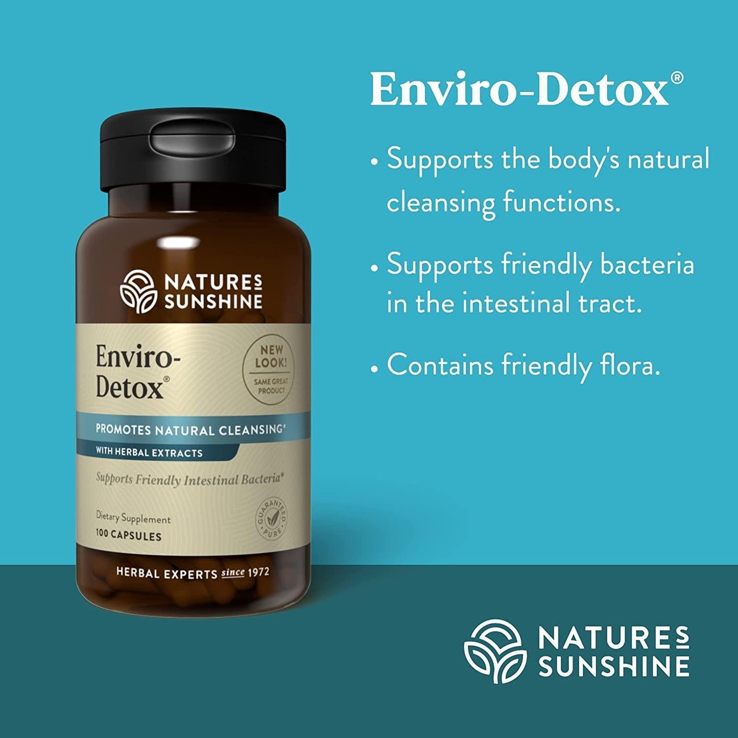 Nature's Sunshine Enviro-Detox, 100 Capsules, Removes Pollutants and Toxins That can Build Up, Slow Normal Cleansing, and Supports Digestion