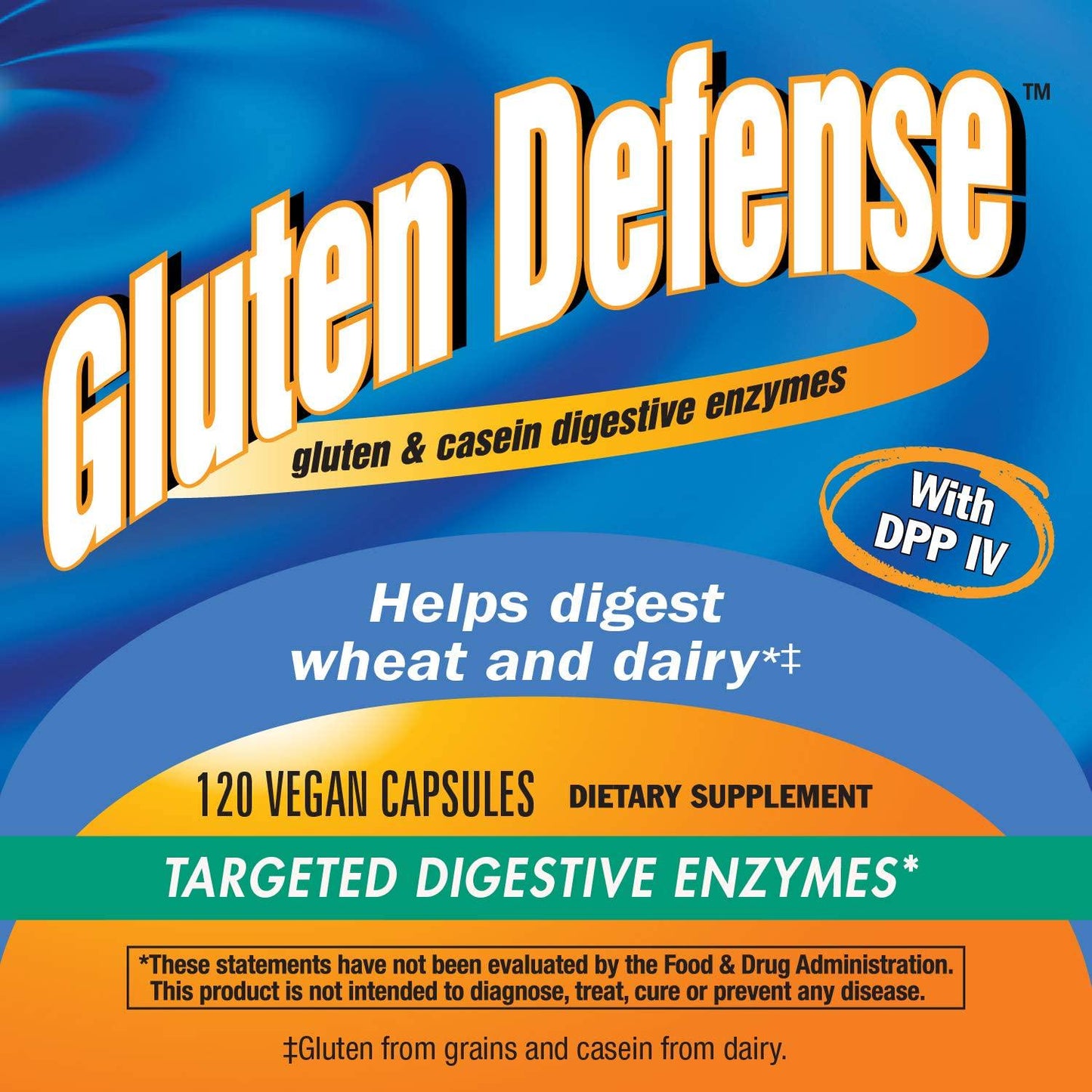 Nature's Way Gluten Defense, Gluten and Casein Targeted Digestive Enyzmes, 120 VCaps (Packaging May Vary)