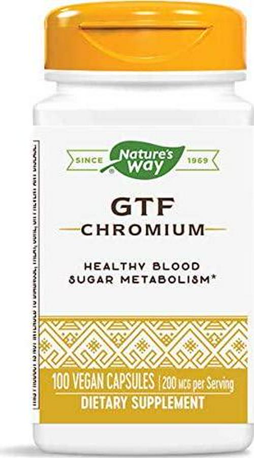 Nature's Way Gtf Chromium 200 Mcg, 100 Cap (Pack Of 3)