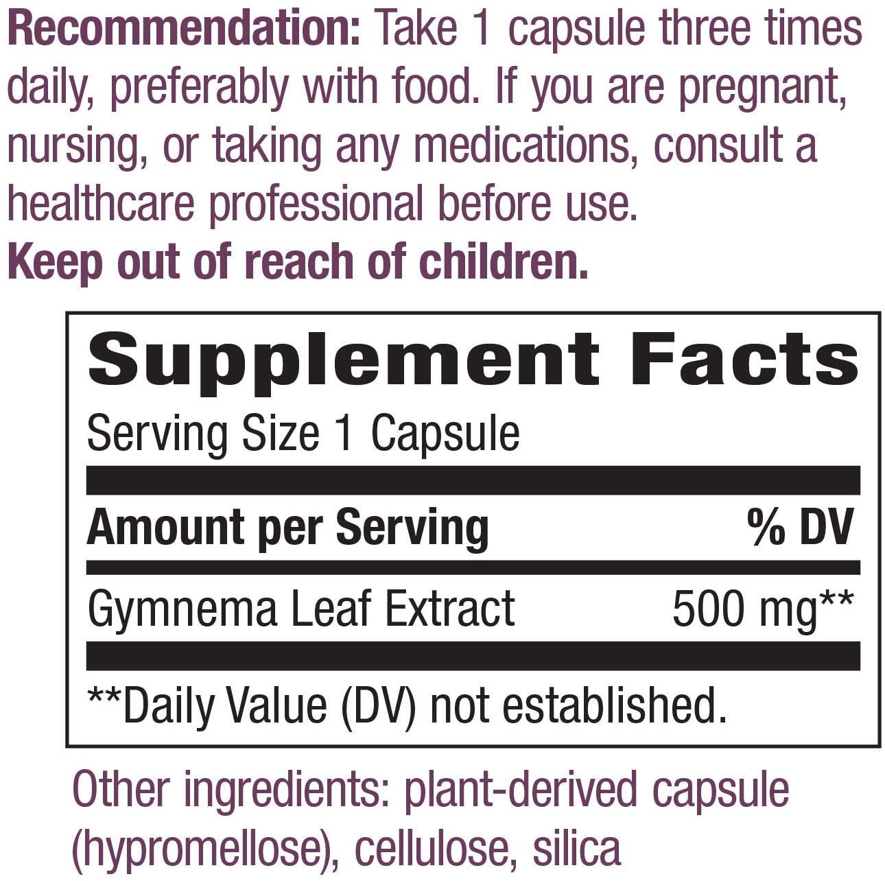 Nature's Way Gymnema Capsules, 60 Count