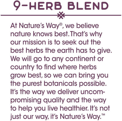 Nature's Way HAS Original Blend, 9 Herbs, 100 Vcaps (Packaging May Vary)