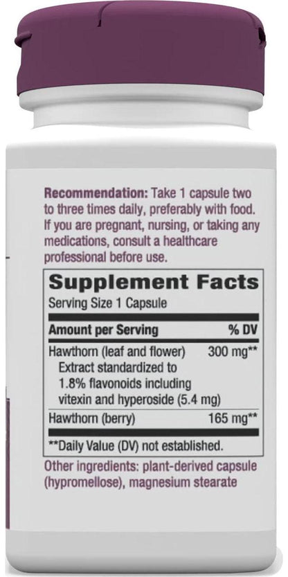 Nature's Way Hawthorn Standardized Capsules, 90 Count