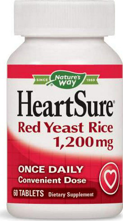 Nature's Way HeartSure Red Yeast Rice 1200mg, 60Tabs