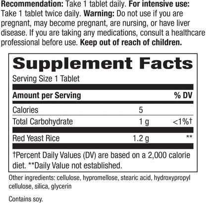 Nature's Way HeartSure Red Yeast Rice 1200mg, 60Tabs