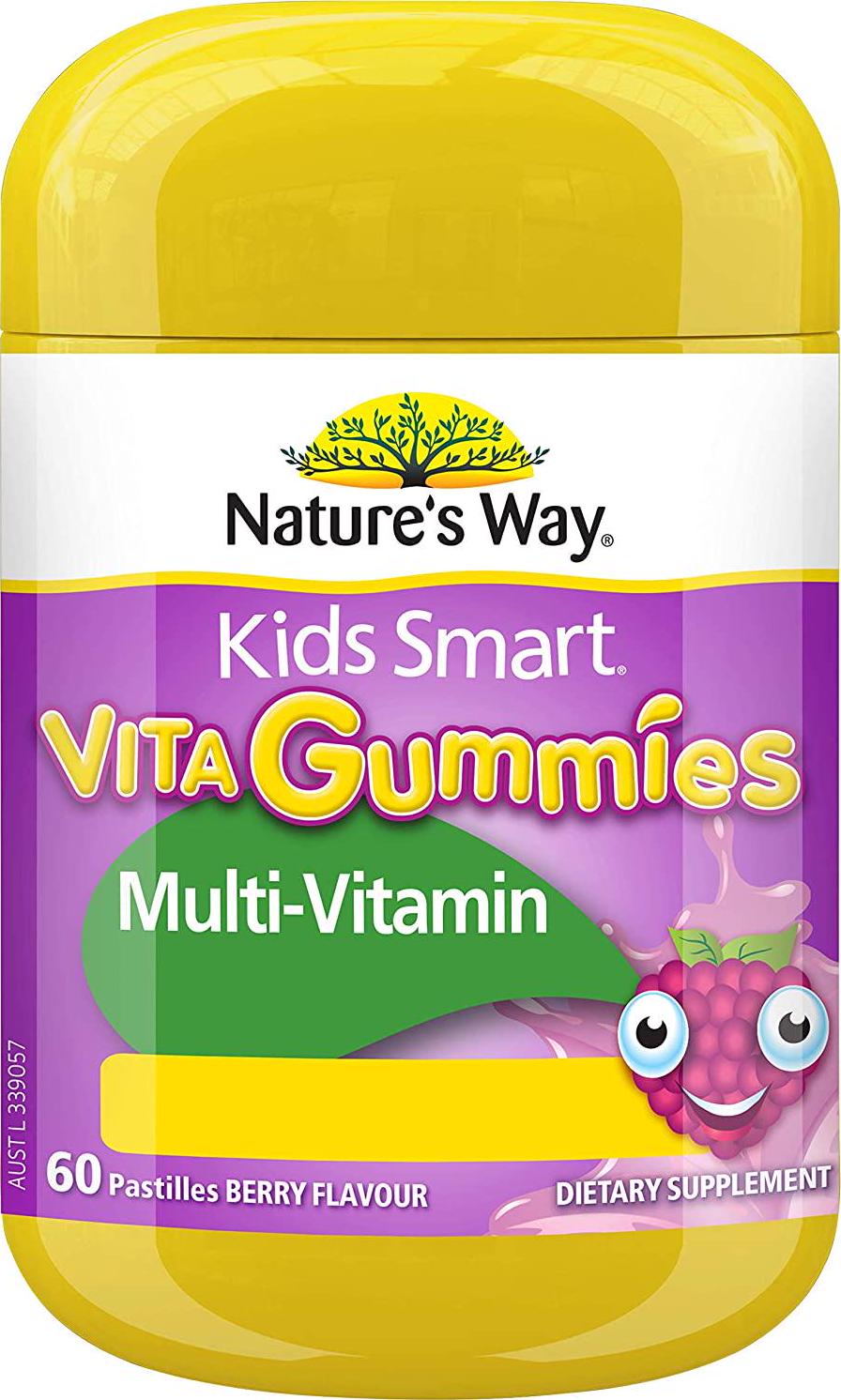 Nature's Way Kids Smart Vita Gummies Multivitamin + Vegies Pastilles, 60 count, Pack of 60