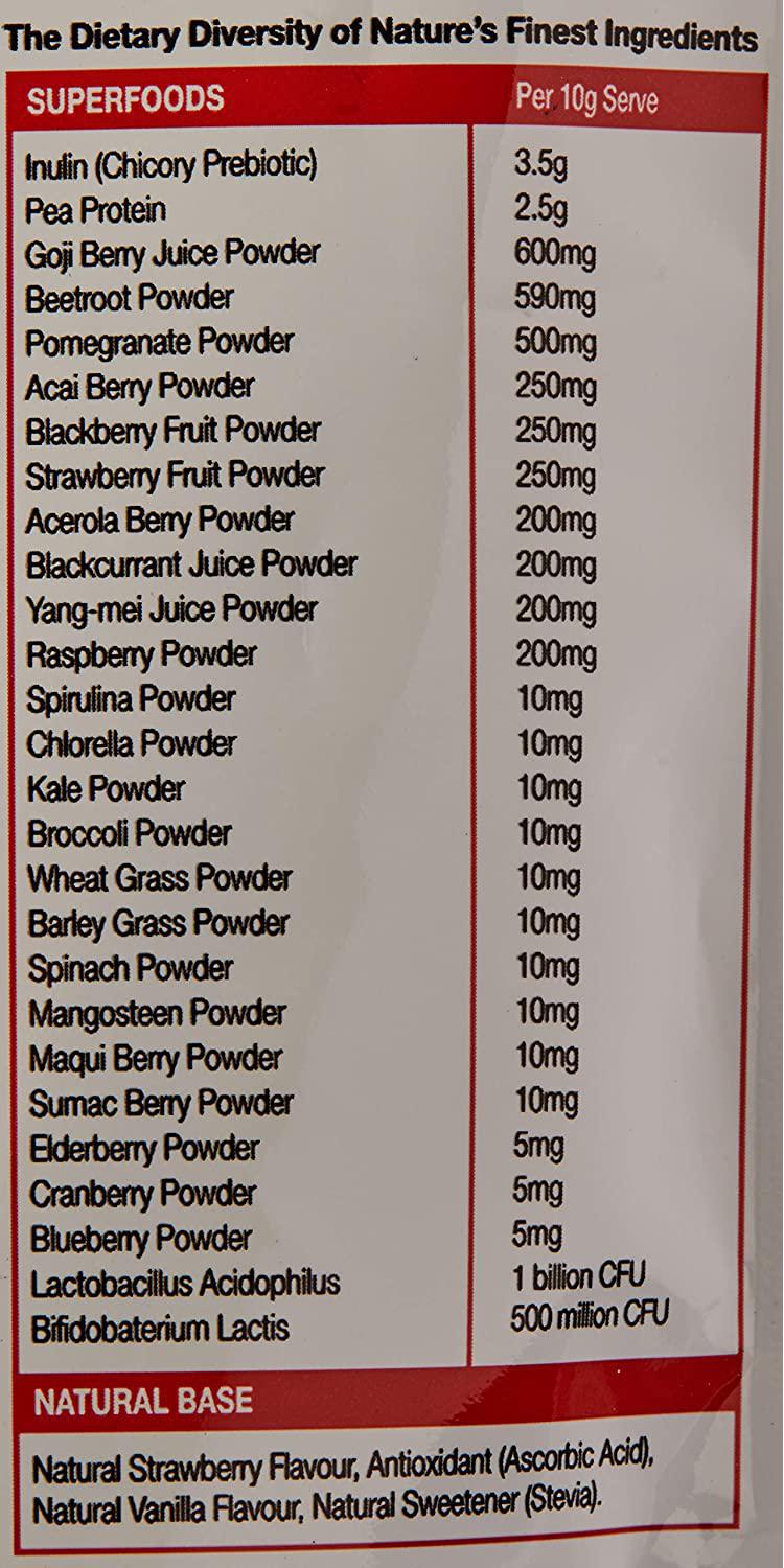 Nature's Way Superfoods Greens + Reds, 100g