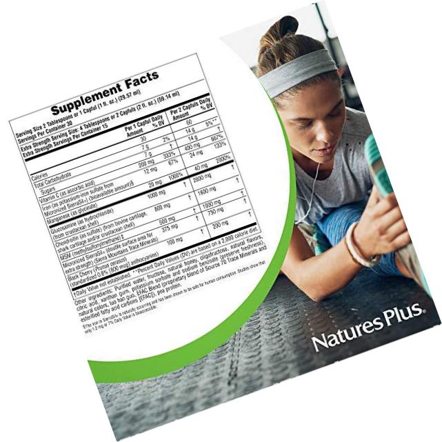 NaturesPlus Advanced Therapeutics Triple Strength Ultra Rx-Joint Liquid with Black Cherry and SierraSil - 30 fl oz - Mixed Berry Flavor - Extra Strength Joint Support - Gluten-Free - 30 Servings