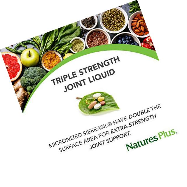 NaturesPlus Advanced Therapeutics Triple Strength Ultra Rx-Joint Liquid with Black Cherry and SierraSil - 30 fl oz - Mixed Berry Flavor - Extra Strength Joint Support - Gluten-Free - 30 Servings