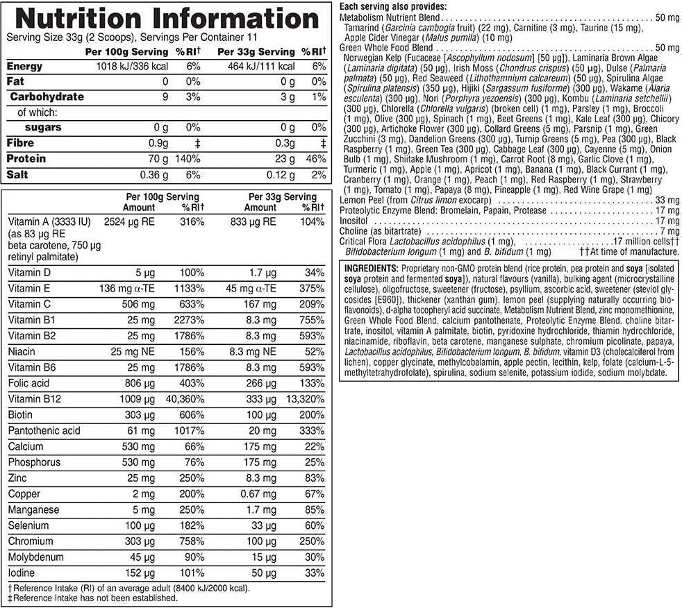 NaturesPlus KETOSlim Vanilla Shake - .80 lbs, Vegetarian Protein Powder - Low Carb Plant-Based Meal Replacement - For Keto, Low Glycemic and Diabetic Lifestyles - Gluten-Free - 11 Servings