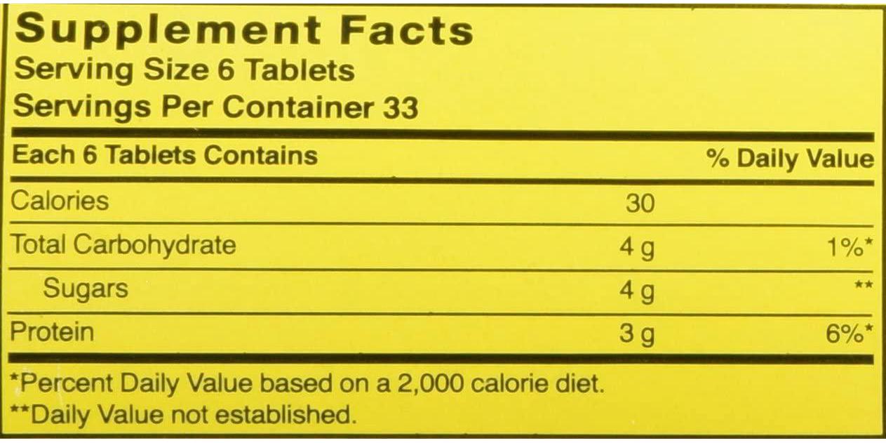 Natures Blend Protein Tablets Honey Flavor 200 Tablets