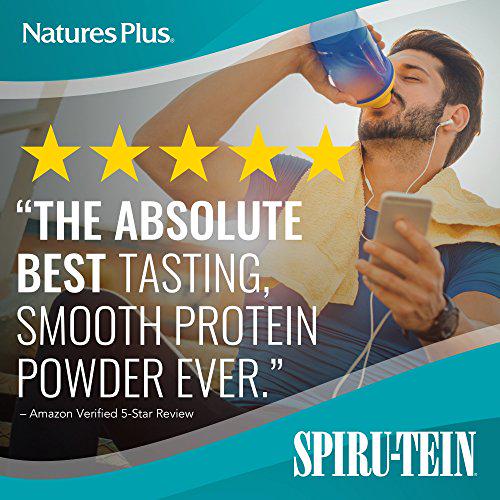 Natures Simply Natural SPIRU-TEIN Shake - Unsweetened Chocolate - 0.82 lb Protein Powder- Meal Replacement - Natural Energy - Supports Diabetic Lifestyle - Vegetarian, 16 Servings