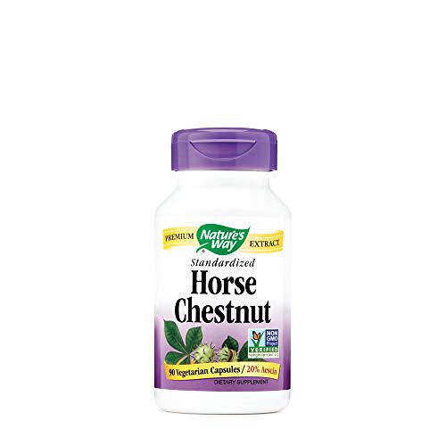 Natures Way Horse chestnut Standardized 90 Vegetarian capsule, 90 ct