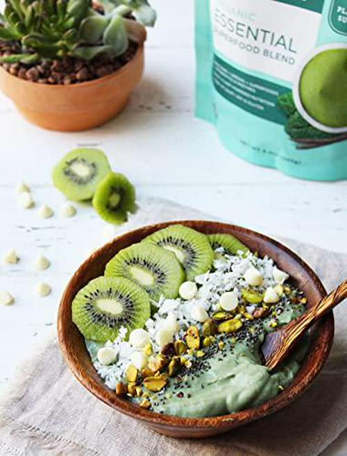 Navitas Organics Essential Superfood Protein Blend, Vanilla and Greens, 8.4oz. Bag,10 Servings Organic, Non-GMO, Gluten-Free, Plant-Based Protein