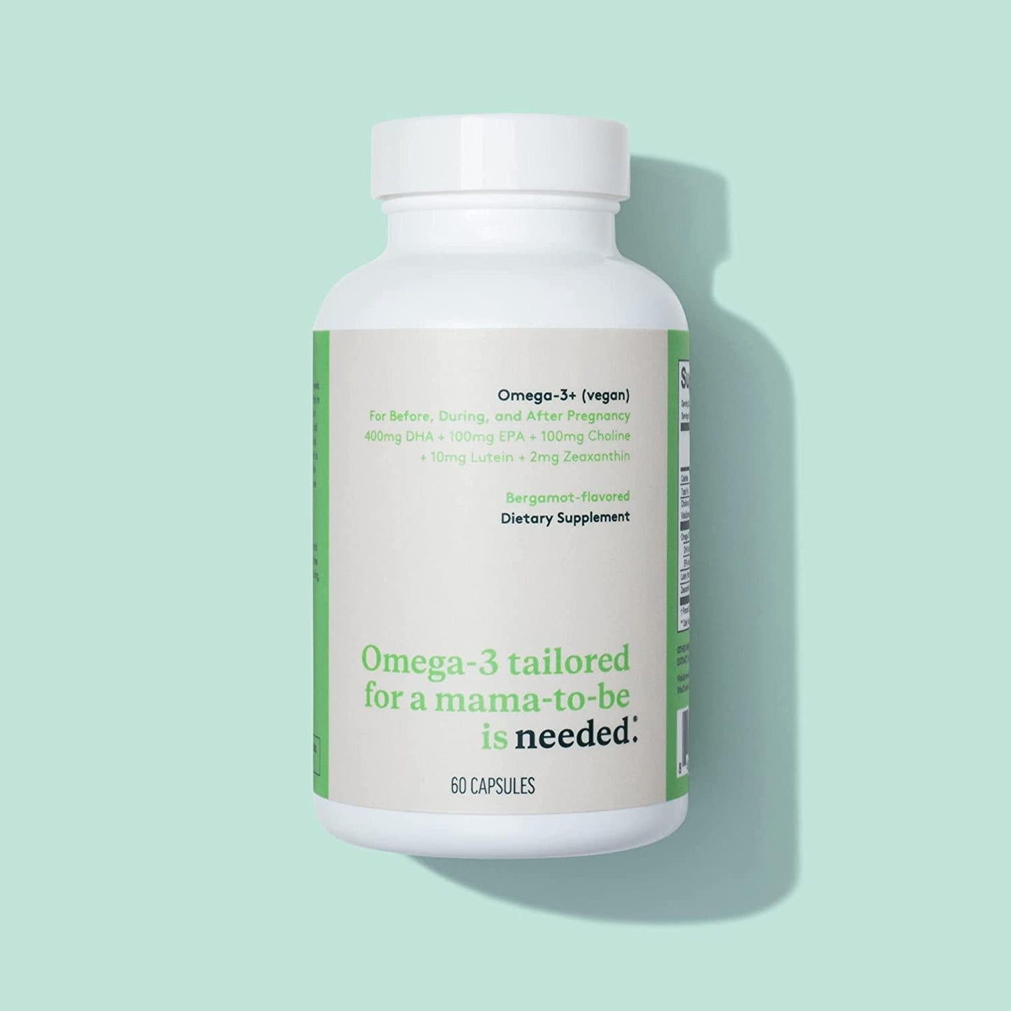 Needed Expertly-Formulated and Tested Omega-3+ Capsules for Prenatal, Pregnancy, Breastfeeding, and Postpartum | Balance Mood, Boost Immunity, Healthy Microbiome for Mother and Baby | 60 Capsules